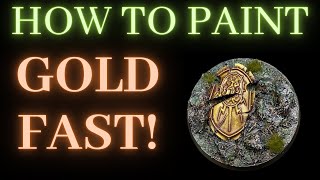 How to Paint GOLD FAST on Miniatures [upl. by Silden]