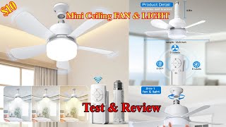 Ceiling Fan with Light and Remote  Test amp Review  Unsponsored [upl. by Nilad843]