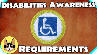 Disabilities Awareness Merit Badge Presentation Scout Notes [upl. by Magdaia]