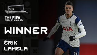 Erik Lamela Goal  FIFA Puskas Award 2021 Winner [upl. by Ainelec21]