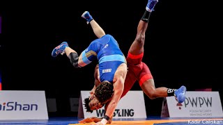 Euro Championships Bronze Match 2x World Champ Frank Chamizo vs Russian phenom Razambek Zhamalov [upl. by Akinar]