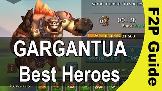 Lords Mobile Best F2P Heroes to use against Gargantua [upl. by Wolford]