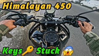 Himalayan 450 Keys Stuckquot 😱  New Bike ki Pooja bhi Karwa li 🧿 [upl. by Tekla558]