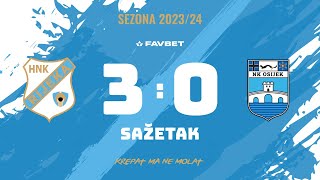 Rijeka  Osijek 30  sažetak 26 kolo 20232024 [upl. by Shanley]