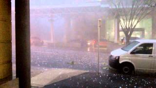 Severe Hail Storm Brisbane 271114 [upl. by Nodnahs]