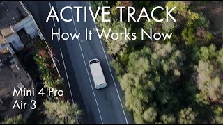 DJI Mini 4 Pro And Air 3  How ACTIVE TRACK Works after Several Updates [upl. by Launcelot36]