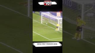 The Genius of Messi His Unbelievable First FreeKick Goal [upl. by Claudie117]