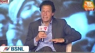 Former Pakistan Captain Imran Khan On Agenda Aaj Tak 2015 [upl. by Marsland]