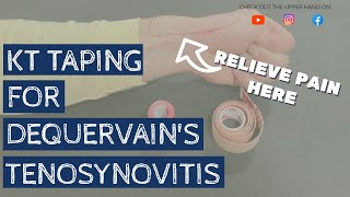 MUST TRY taping technique for De Quervains Tenosynovitis wrist pain [upl. by Oderf]