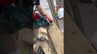 How to form a new dormer to existing roof part 1how howto diy asmr construction shorts roof [upl. by Tollmann469]