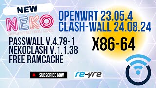 OpenWrt 23054 Stable ClashWall 24082024 For x8664 UEFI Support  REYREWRT [upl. by Odericus]