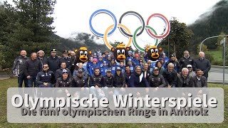 Antholz Enthüllung des OlympiaSymbols [upl. by Erdnaed]