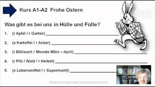 Kap23  A1A2 Frohe Ostern Wortschatzübung in Hülle und Fülle [upl. by Aicele]