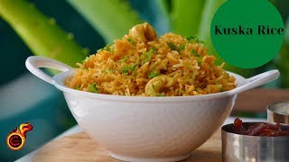 Kuska Rice  Plain Biriyani  Pressure Cooker Biriyani  Bachelors Biriyani  Ep749 [upl. by Candis]