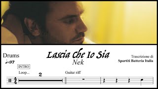 Lascia Che Io Sia  Nek drumless  spartito PDF [upl. by Saul]