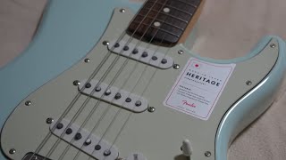 2023 Made in Japan Heritage 60s Stratocaster in Sonic Blue [upl. by Adnohser]