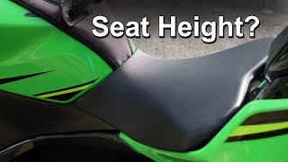 Motorcycle Seat Heights Explained  For New Riders [upl. by Atisor]