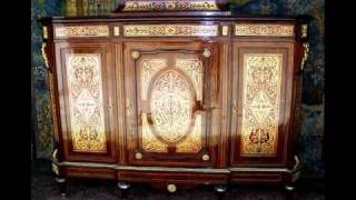 AndreCharles Boulle Inlay French Furniture Louis XV From Egypt [upl. by Nevi]