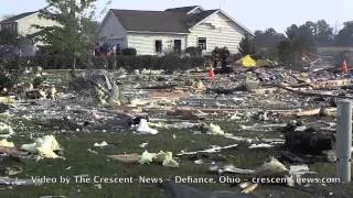 House explosion near Liberty Center Ohio  Sept 25 2013 [upl. by Yenaiv]