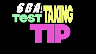 SBA Test taking tips Bring it on [upl. by Hemingway]