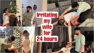 Irritating My Girlfriend For 24 Hour Gone Wrong   She slapped me [upl. by Bowlds266]