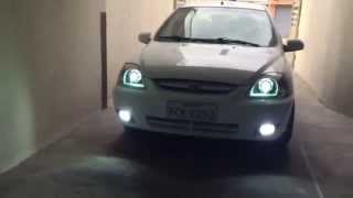 MODIFICACION DE FAROS KIA RIO [upl. by Ahseik268]