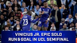 Vinicius Jr Epic Solo Run and Goal vs Manchester City  UCL Semifinal  CBS Sports Golazo [upl. by Jasen576]