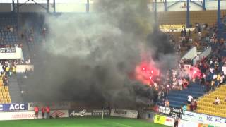 FK Teplice vs Dynamo Dresden 02Pyroshow Dynamo [upl. by Anrim]