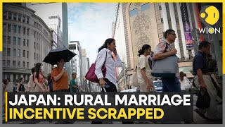 Controversial rural marriage incentive axed in Japan  Latest News  WION [upl. by Esinned383]