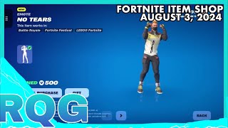 “NEW” NO TEARS ICON EMOTE IS HERE FORTNITE ITEM SHOP August 3 2024 [upl. by Okimik]