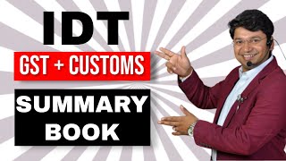 IDT GST  CUSTOMS SUMMARY  CA Yashvant Mangal  For CACSCMA Final  CA Yashvant Mangal [upl. by Remmer]