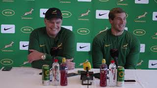 Springbok team announcement Rassie Erasmus and Cameron Hanekom [upl. by Averil]