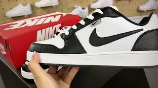 Nike Ebernon Low PremiumquotWhiteBlackWolf Greyquot Add WhatsApp：86 15980346095 [upl. by Ahsini477]