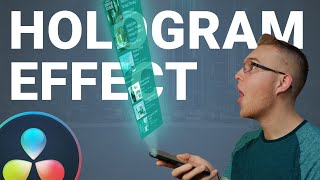 How to Make a HOLOGRAM EFFECT In Davinci Resolve 16  EASY Hologram Tutorial [upl. by Vasiliu]