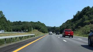 Adirondack Northway Interstate 87 Exits 20 to 23 northbound [upl. by Gylys9]