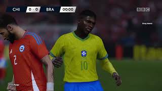 Chile 12 Brazil  2026 World Cup Qualifiers  GAMEPLAY PES 2021 [upl. by Hutchison547]