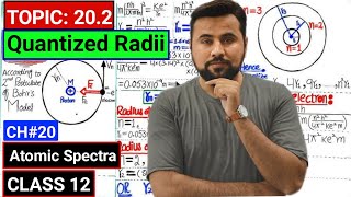 Quantized Radii🔥 Class 12 physics👌 Ch20 Atomic Spectra  Speed of electron in first Bohr orbit [upl. by Inoek]