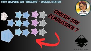 TUTO BRODERIE  FAIRE ET CHOISIR SON REMPLISSAGE EN BRODERIE SUR Inskcape GRATUIT [upl. by Refotsirk]