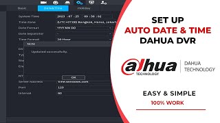 How to Set Date amp Time on Dahua DVR Automatically [upl. by Kus231]