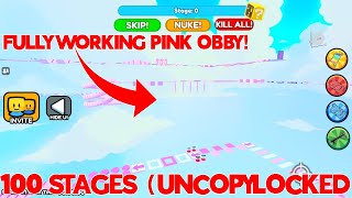 FULLY WORKING PINK OBBY 100 STAGES FOR SALE [upl. by Odrude]