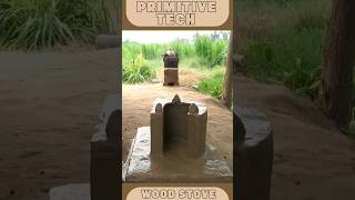 How to Build a Primitive Technology Wood Stove with Mud amp Bricks 🛠  EcoFriendly Cooking viral [upl. by Fontana]