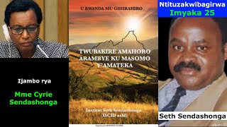 Cyrie SendashongaKwibuka Seth Sendashonga ku nshuro ya 25 Ijambo ryo gusoza umuhango no gushimira [upl. by Nautna10]