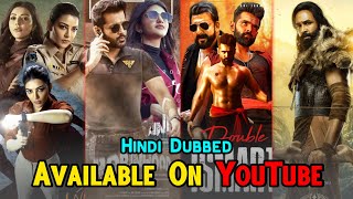 Top 10 New Blockbuster South Indian Hindi Dubbed Movies  Available On YouTube amp OTT  Satyabhama [upl. by Dugaid]