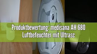 Produktbewertung medisana AH 680 Luftbefeuchter mit Ultraschall Vernebler mit Timerfunktion für Sc [upl. by Attenej]