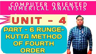 PART 6 RUNGE KUTTA METHOD OF FOURTH ORDER [upl. by Obara]