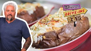 Guy Fieri Returns for “Ridonkulous” Baked Potato in FL  Diners DriveIns and Dives  Food Network [upl. by Aizirtap251]