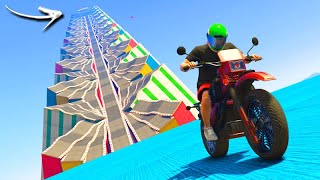 GTA V Online CORRIDA VAI E VOLTA na RAMPA mais ONDULADA DO JOGO [upl. by Ttenyl]