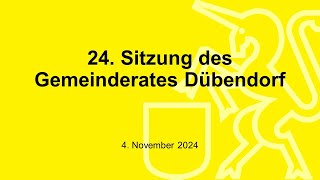 24 Sitzung des Gemeinderates [upl. by Blatman]