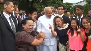 PM Modi at the Kinkakuji Temple in Kyoto [upl. by Joellyn]