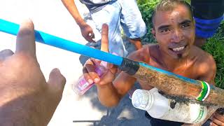 How to make airgun using pvc pipe in Philippines 07112018 [upl. by Morentz]